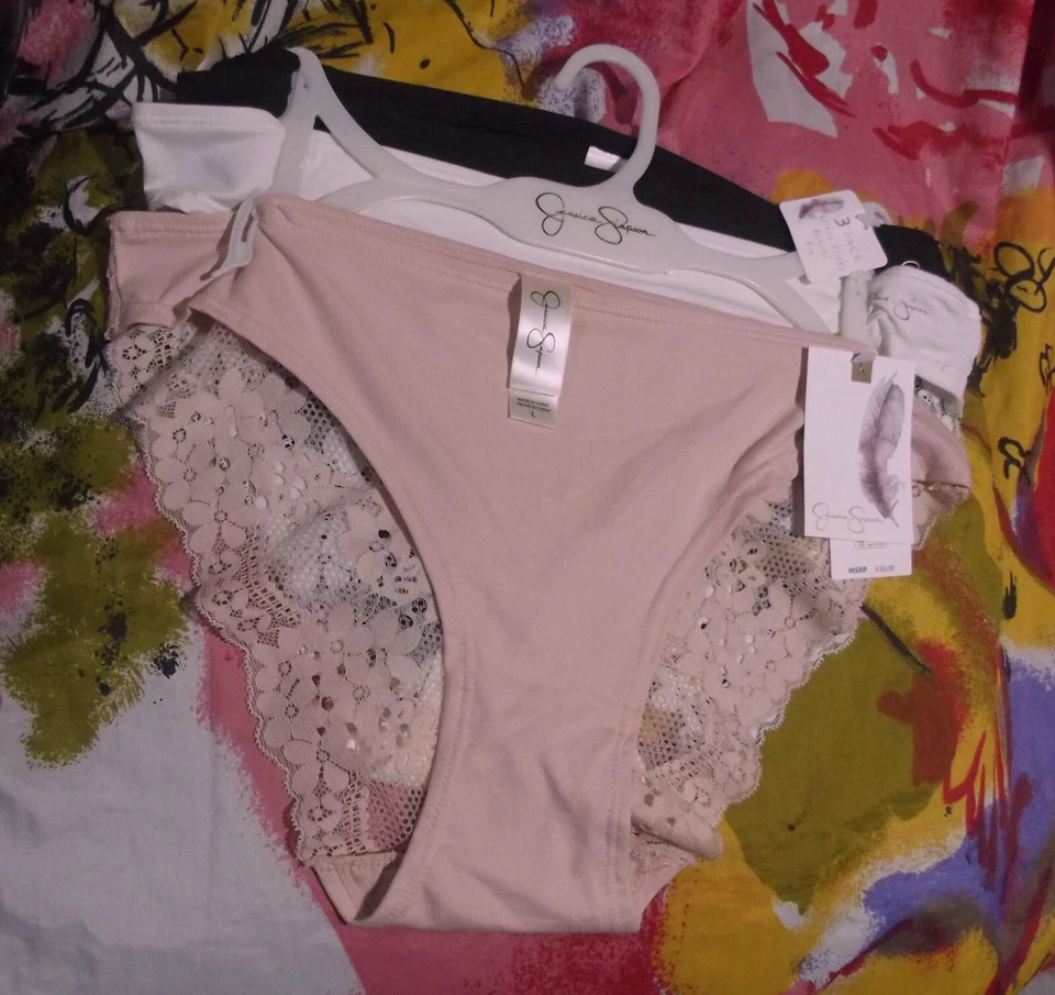 3 BRAGAS BIKINI NUEVAS JESSICA SIMPSON JS16986 ULTRA COQUETAS MF ENCAJE DETALLE ESPALDA S Foto 1 de 2