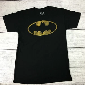 Batman Faded Logo Black Casual t-Shirt Men's Size S DC Universe (s17) - Picture 1 of 6