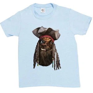 1Tee Kinder Jungen Hund Pirat T-Shirt - Bild 1 von 20