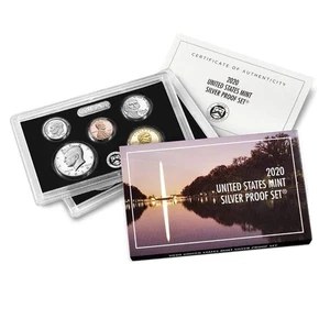 SILVER U.S. Proof Set 2020 US Mint Issued with COA 10 Coin Set Uncirculated - Picture 1 of 12