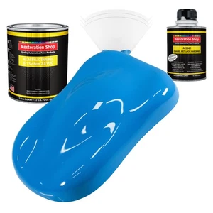 Restoration Shop Grabber Blue Acrylic Enamel Quart Kit, Auto Paint - Picture 1 of 5