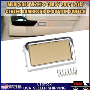Armrest Button Switch Button Plastic Beige Fit For Mercedes W221 S-Class 2005-13 - Picture 1 of 16