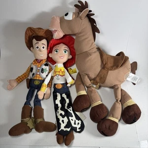 Disney Pixar Peluche Toy Story 16" Woody Bullseye Jessie Vaquera Vaquera Caballo - Imagen 1 de 18