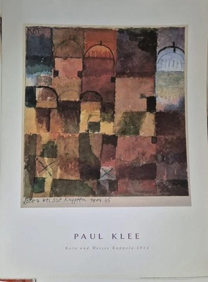 Paul Klee c1993 DACS Poster Rote Und Weisse Kupplen 1914 - Image 1 of 4