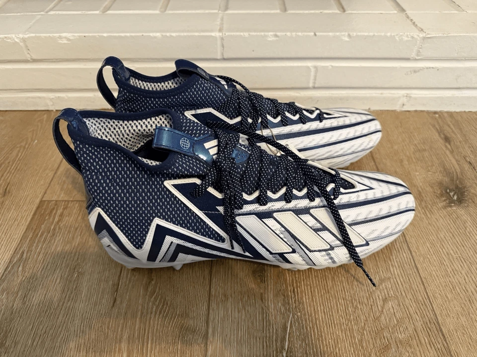 Adidas Freak Ultra 23 Inline Men Size 17 White Blue Football Cleats HP2452 NEW - Image 1 of 4
