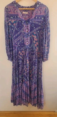 VESTIDO BOHO MULTICOLOR MORADO SPELL & THE GYPSY TALLA XS Foto 1 de 4