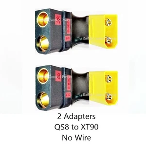 RCP-QS8 to XT90 (2) No Wire Adapters 8 awg Equivalent - Picture 1 of 12