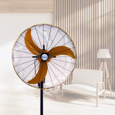 Eco Premuim Standing/Pedestal Fan 26″ industrial Grade, Energy Efficient, Dust - Image 1 of 4