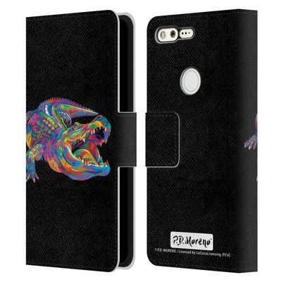 OFFICIAL P.D. MORENO ANIMALS LEATHER BOOK WALLET CASE COVER FOR GOOGLE PHONES - Image 1 of 4