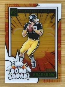 RARO #/25🔥 Terry Bradshaw 2024 Donruss Clearly Bomb Squad Pittsburgh Steelers - Imagen 1 de 2