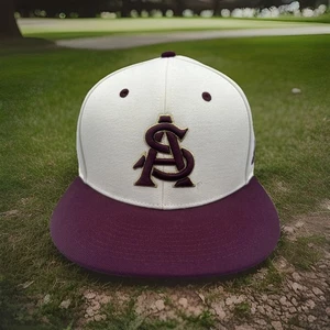 Gorra de béisbol ASU Sun Devils Adidas plana facturada "en el campo" talla 7 1/2 H101 - Imagen 1 de 8
