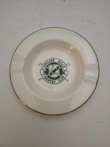 Posacenere ceramica vintage Oakland Country Club Golf Bloomfield Hills Michigan MI - Foto 1 di 1