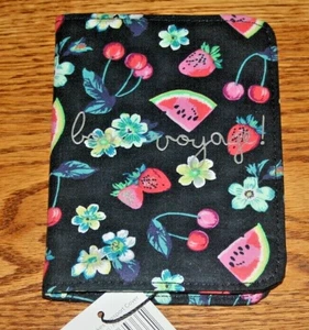 Vera Bradley Passport Cover Fruit Grove RFID Travel Takes RARE HTF cherries NEW - Picture 1 of 4