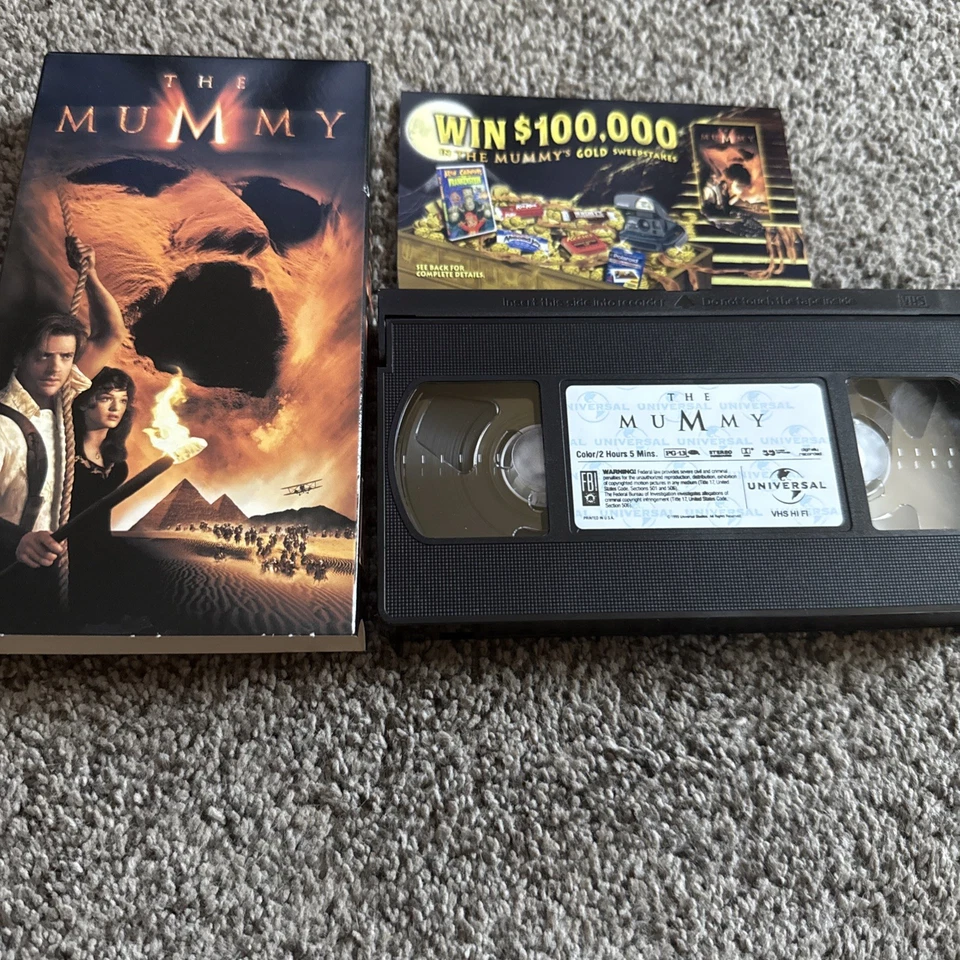The Mummy Movie (VHS 1999) Universal Studios Brendan Fraser Rachel Weisz - Image 1 of 1