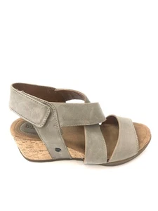 Sandalias para mujer Bussola Bonitas Neva color topo cuñas corcho talla 37 ($) - Imagen 1 de 6
