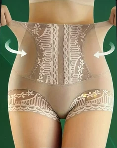 NEU! Spitzen-Höschen mit hoher Taille Bauchkontrolle & Po-Lifting für Damen ~ Gr. XL - Bild 1 von 5