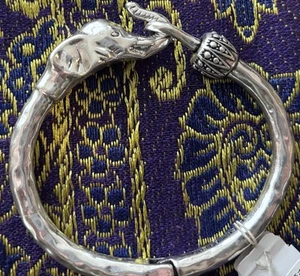Lucky Brand Silver Plated Elephant Cuff Bracelet NWT - Picture 1 of 2