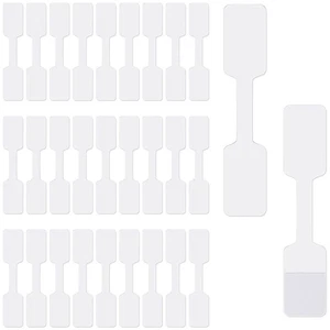 100 Pcs Writable Cord Tags Cable Set Office Child Blank Labels Stickers - Afbeelding 1 van 12