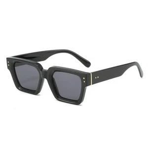 Fashion Square Sunglasses for Men Women Trendy Thick Frame Sun Glasses Classi... - Picture 1 of 7