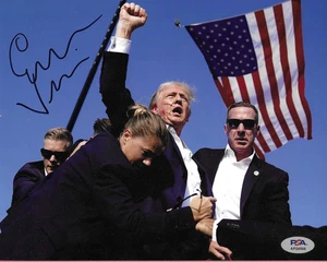 Evan Vucci Trump Assignation Attempt Photograher Signed Auto 8x10 Photo PSA DNA - Picture 1 of 1
