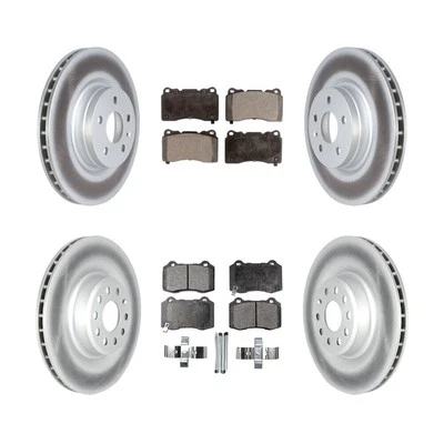 Front Rear Ceramic Brake Rotors Coated for Tesla S, X 2017-2019 oe83 Aftermarket - Image 1 of 4