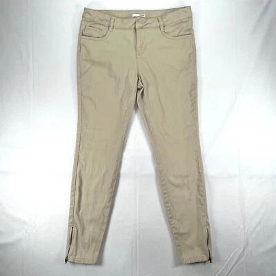 Бонго джинсы брюки женщин лодыжки кусает подростков 7 бежевый хаки тонкий молнии лодыжки - Изображение 1 из 4
