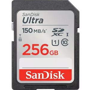 SanDisk Ultra SDXC Memory Card 150MB s UHSI Class 10 256GB SDSDUNC-256G-GN6IN - Picture 1 of 3