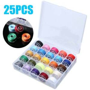 25-Colour Cotton Polyester Sewing Machine Thread Set Hand Reel Spool Yarn Rope