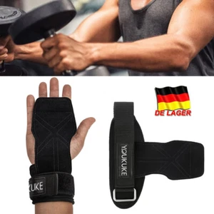 Profi Zughilfen Zughilfe Grips Fitness Sport Handschuhe Krafttraining Herren - Bild 1 von 15