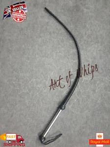 Handmade Top Quality Genuine Leather Bullwhip With Steel Handle Flogger Whip - Picture 1 of 8