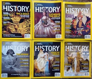 National Geographic *HISTORY* Magazine - Six (6) Issues from 2023 - Complete Yr - Picture 1 of 3