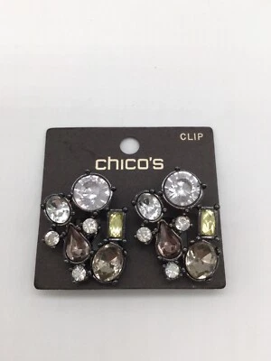 Chico's ClLIP耳环银色NTWS — 第 1/2 张图片