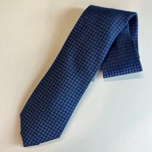 MICHAEL KORS, Navy Blue Neck Tie w/ Navy Geometric Pattern, One Size, NWT $69.50 - Picture 1 of 4