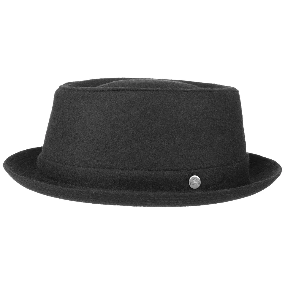 LIERYS Panno Wool Pork Pie Hut Wollhut Filzhut Wollfilzhut Fedora Clubhut - Bild 1 von 2