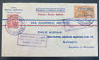 1929 Panama Canal Zone First Flight Airmail FFC Cover To Managua Nicaragua