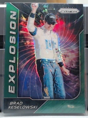 2018 PANINI PRIZM NASCAR EXPLOSION BRAD KESELOWSKI REFRACTOR 20/149 #88 MSM - Image 1 of 2