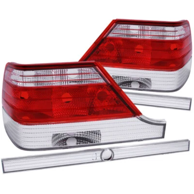 Luces traseras lentes transparentes rojas Anzo 221153 aptas para 97-99 Mercedes-Benz Clase S W140 Foto 1 de 2