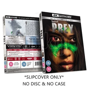 Prey Movie 2022 Bluray 4k Ultra Slip Cover Only Custom Handmade (NO DISC) - Zdjęcie 1 z 2