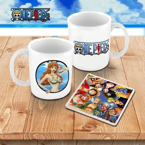Set tazza e sottobicchiere in ceramica stile anime bikini Nami Swan pezzo unico - Foto 1 di 2