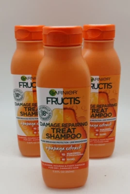 Garnier Fructis Repairing Treat Shampoo 3-Pack – 11.8 fl oz Each, Damage Repair - Image 1 of 3