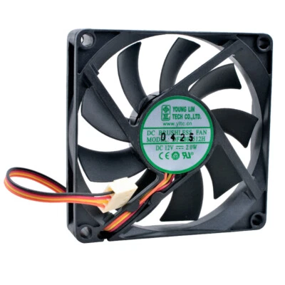 DFB801512H 8cm 80mm DC12V 2.0W double ball bearing 4pin cooling fan for case CPU - Image 1 of 4