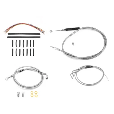 Cable de embrague/freno/acelerador/bus de barra de 12" 14" para Harley Softail 00-06 sin ABS Foto 1 de 4
