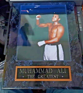 MUHAMMAD ALI 12x15 inch plaque with color 8x10 picture & 2x8" Engraved Plate. #1