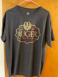 RUGER Tee Shirt-Blue/Gray-Large - Picture 1 of 4