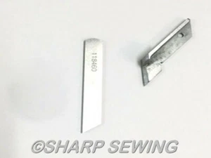 Juki 2516 2416 2316 Overlock Lower + Upper Knife 118-45807 & 118-46003 - Picture 1 of 1