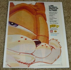 1994 Bubsy II 2, Vintage Print Ad/Poster, Sega Genesis, Nintendo SNES, Promo Art - Bild 1 von 1
