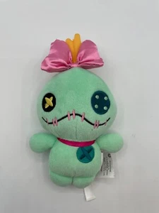 Disney Store SCRUMP 8” Plush Animal Stuffed Lilo & Stitch Doll Green Pink Bow - Picture 1 of 6