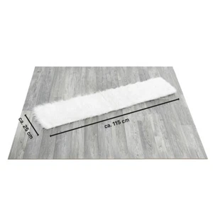 Plüschmatte Fensterliege weiß ca. 115x25 cm Katzen Kuschelmatte für Fensterbank - Bild 1 von 7