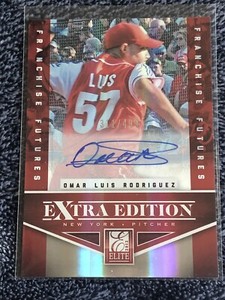 2012 Elite Extra Edition Franchise Futures Signatures Omar Luis Rodriguez Auto