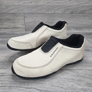 Salomon Shoes Slip-On Suede Moc Ivory Color Women's Size 11 - Picture 1 of 9